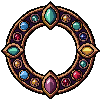 crystal mage circlet  ornate decorated