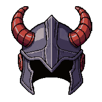 dragon horned helm  battle worn dented