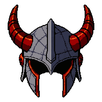 Dragon Horned Helm  Cracked Damaged — free pixel art sprite from Runner Helmets