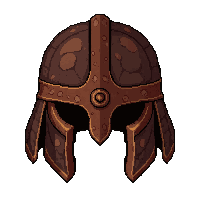 dwarven stone helm  rusty ancient