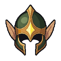 elven leaf helm  blessed holy light
