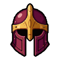 Gladiator Face Helm Simple Plain — free pixel art sprite from the Runner Helmets collection, transparent PNG