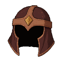Leather Ranger Hood Rusty Ancient — free pixel art sprite from the Runner Helmets collection, transparent PNG