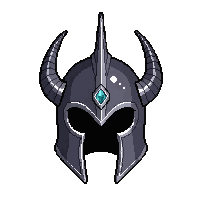 Silver Winged Helm Enchanted Glowing — free pixel art sprite from the Runner Helmets collection, transparent PNG