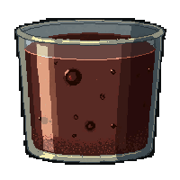 adrenaline shot  murky brown bubbling