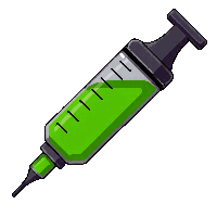 antidote green syringe  freshly prepared