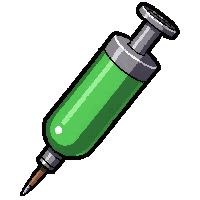 antidote green syringe  warm steaming