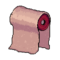 bandage roll bloody  cracked container