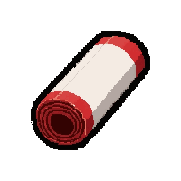 bandage roll bloody  freshly prepared