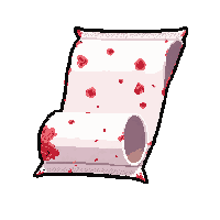 bandage roll bloody  half empty used