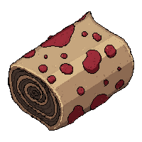 bandage roll bloody  moldy decayed