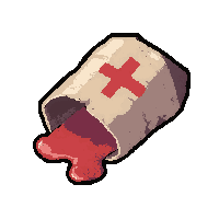 bandage roll bloody  mysterious unlabeled