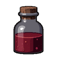 blood vial potion  dusty forgotten