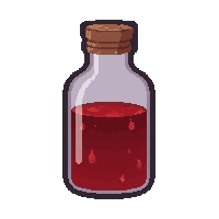 blood vial potion  freshly prepared