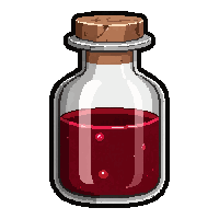 blood vial potion  mysterious unlabeled