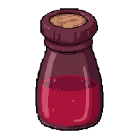 blood vial potion  wrapped in cloth