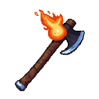 axe fire  frost bitten cold