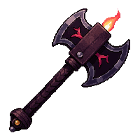 axe fire  pulsing dark energy