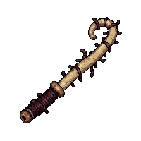 barbed wire whip  bone handled grip