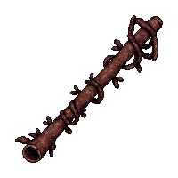 barbed wire whip  rusted corroded