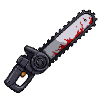 bloodstained chainsaw  freshly sharpened