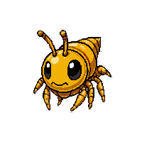 amber wasp  glowing magical