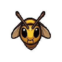 amber wasp  realistic detailed