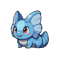 blue morpho butterfly  baby larva form