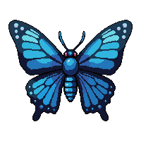 blue morpho butterfly  giant oversized