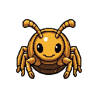 brown cricket  cute chibi style