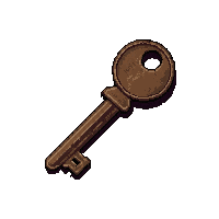 Bone Key  Rusty Old — free pixel art sprite from Runner Keys