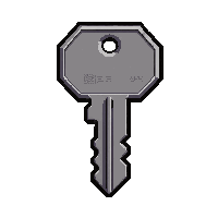 modern card key plain