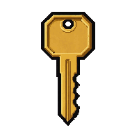 modern card key polished shiny