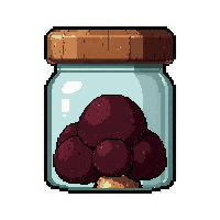 black truffle dark  in glass jar