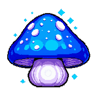 blue glowing bioluminescent  enchanted sparkle