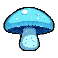crystal transparent mushroom  edible safe