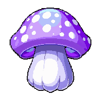 crystal transparent mushroom  enchanted sparkle