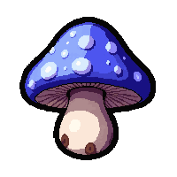 crystal transparent mushroom  rare legendary