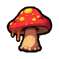 fire ember mushroom  poisonous dripping