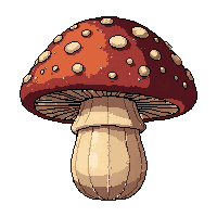 giant oversized mushroom  dried and preserved