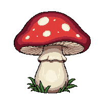 giant oversized mushroom  freshly picked
