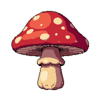 giant oversized mushroom  magical aura glow