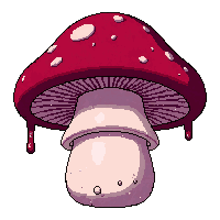 giant oversized mushroom  poisonous dripping