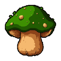 green mossy cap  dried and preserved