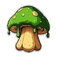 green mossy cap  poisonous dripping