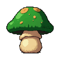 green mossy cap  sprouting spores