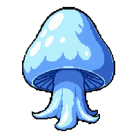 ice frost mushroom  rare legendary