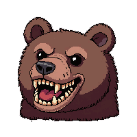 bear trap with teeth  ancient weathered