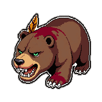 Bear Trap With Teeth  Blood Spattered — free pixel art sprite from Runner Obstacles
