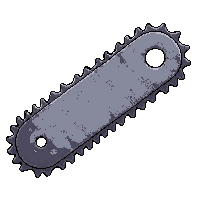 metal saw blade  graffiti tagged